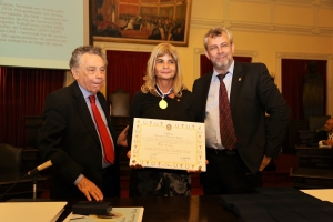 Da esq. para a dir., Humberto Jansen, Rita Cortez e Paulo Horn