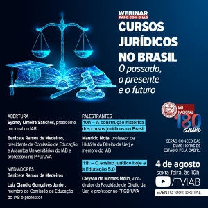 Evento do IAB irá debater a perspectiva histórica dos cursos jurídicos no Brasil 